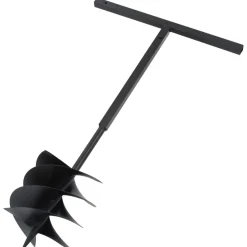 vidaXL Grondboor met handvat 250 mm met verlengbuis 8 m staal