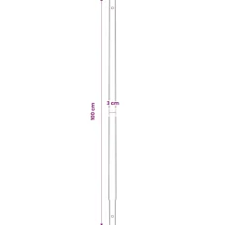 vidaXL Grondboor 100 mm met 9 m verlengstuk Staal