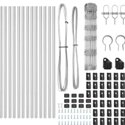 vidaXL Grond Fix Gelast Draadhek 25 x 0,8 m Gegalvaniseerd staal Mesh