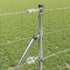 vidaXL Grond Fix Gelast Draadhek 25 x 0,8 m Gegalvaniseerd staal Mesh