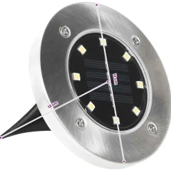 vidaXL Grondlampen 8 st solar LED warmwit