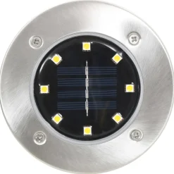 vidaXL Grondlampen 8 st solar LED wit
