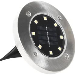 vidaXL Grondlampen 8 st solar LED wit