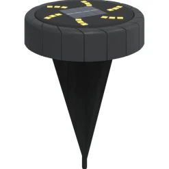 vidaXL Grondlampen 4 st solar met grondpennen warmwit
