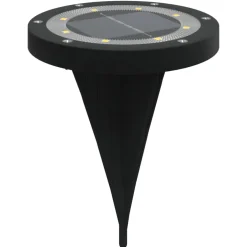 vidaXL Grondlampen 4 st solar met grondpennen warmwit