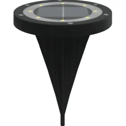 vidaXL Grondlampen 4 st solar met grondpennen warmwit