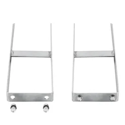 vidaXL Grondpinnen voor HKC schutting 2 st 40 cm staal