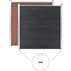 vidaXL Grondpinnen voor HKC schutting 2 st 40 cm staal