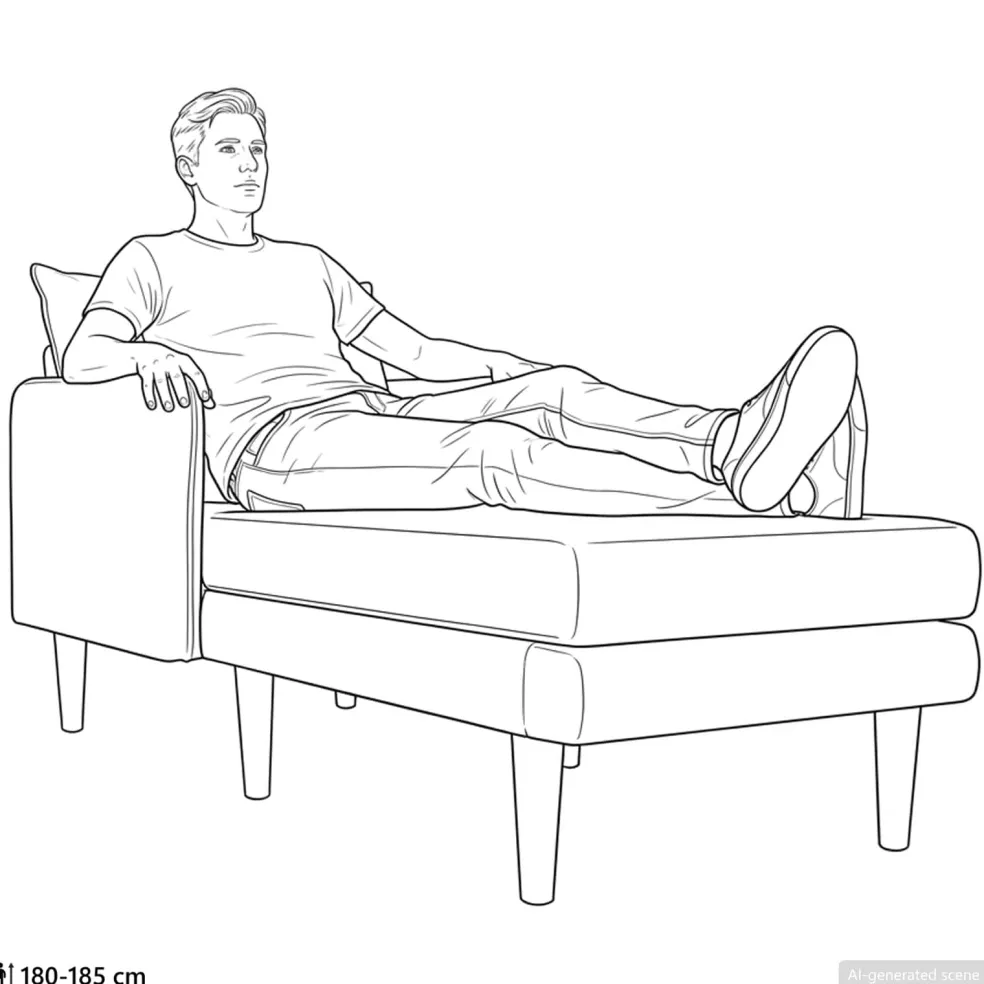 vidaXL Grote chaise longue Grijs groen Katoenen stof