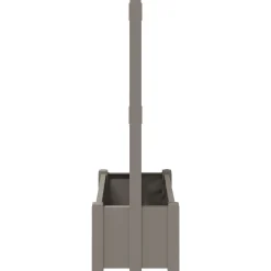 vidaXL Grote planter met trellis Grijs 99,5 x 43 x 133,5 PP