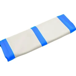 vidaXL Gymnastiekmat met pomp opblaasbaar 60x100x15 cm PVC blauw