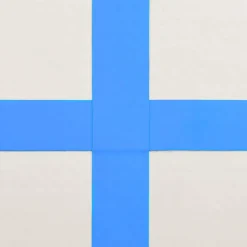 vidaXL Gymnastiekmat met pomp opblaasbaar 60x100x15 cm PVC blauw