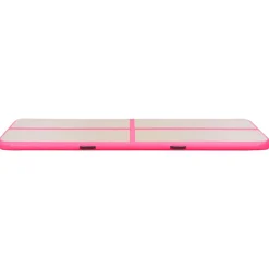 vidaXL Gymnastiekmat met pomp opblaasbaar 300x100x10 cm PVC roze