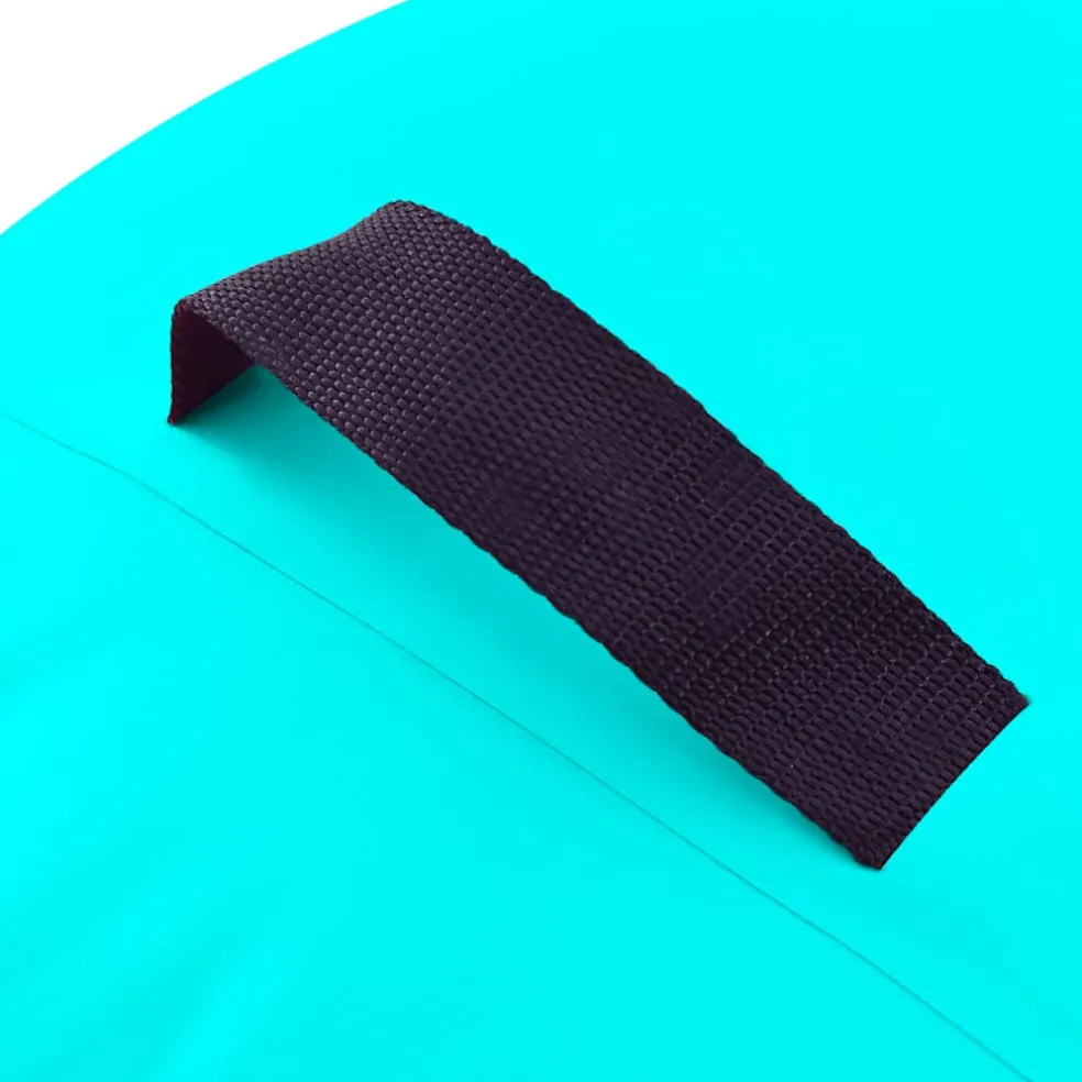 vidaXL Gymnastiekrol met pomp opblaasbaar 100x60 cm PVC groen
