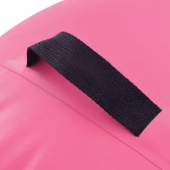 vidaXL Gymnastiekrol met pomp opblaasbaar 100x60 cm PVC roze