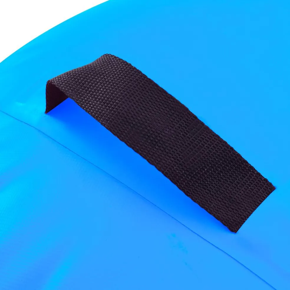 vidaXL Gymnastiekrol met pomp opblaasbaar 100x60 cm PVC blauw