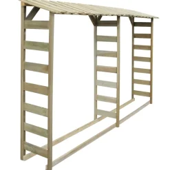 vidaXL Haardhoutopslag 300x44x176 cm geïmpregneerd grenenhout