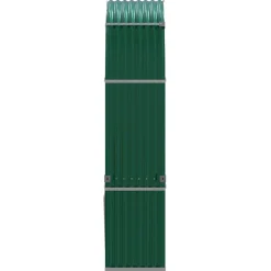 vidaXL Haardhoutopslag 120x45x210 cm gegalvaniseerd staal groen