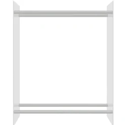 vidaXL Haardhoutrek 80x35x100 cm gehard glas transparant