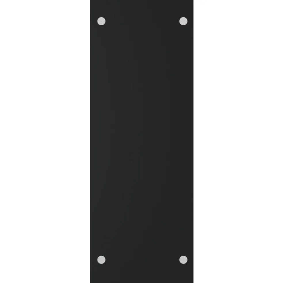 vidaXL Haardhoutrek 40x35x100 cm gehard glas zwart