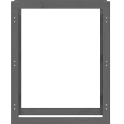 vidaXL Haardhoutrek 108x73x79 cm massief grenenhout zwart
