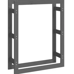 vidaXL Haardhoutrek 108x73x79 cm massief grenenhout zwart