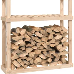 vidaXL Haardhoutrek 110x35x108,5 cm massief grenenhout