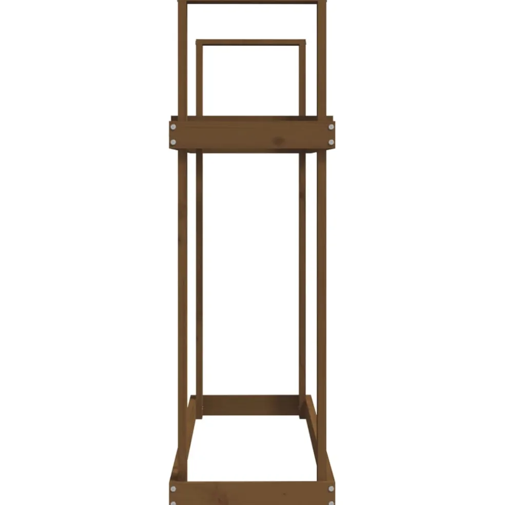 vidaXL Haardhoutrek 110x35x108,5 cm massief grenenhout honingbruin