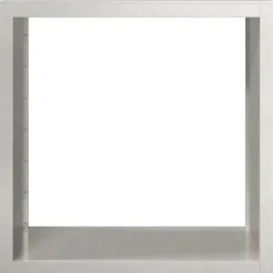 vidaXL Haardhoutrek 100x40x100 cm roestvrij staal