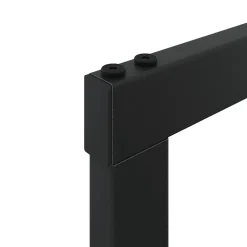 vidaXL Haardhoutrek 50x28x56 cm staal matzwart