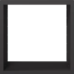 vidaXL Haardhoutrek 100x40x100 cm staal wit