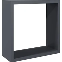 vidaXL Haardhoutrek 100x40x100 cm staal antracietkleurig