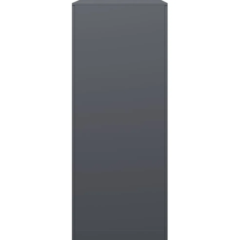 vidaXL Haardhoutrek 100x40x100 cm staal antracietkleurig