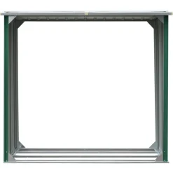 vidaXL Haardhoutschuur 172x91x154 cm gegalvaniseerd staal groen