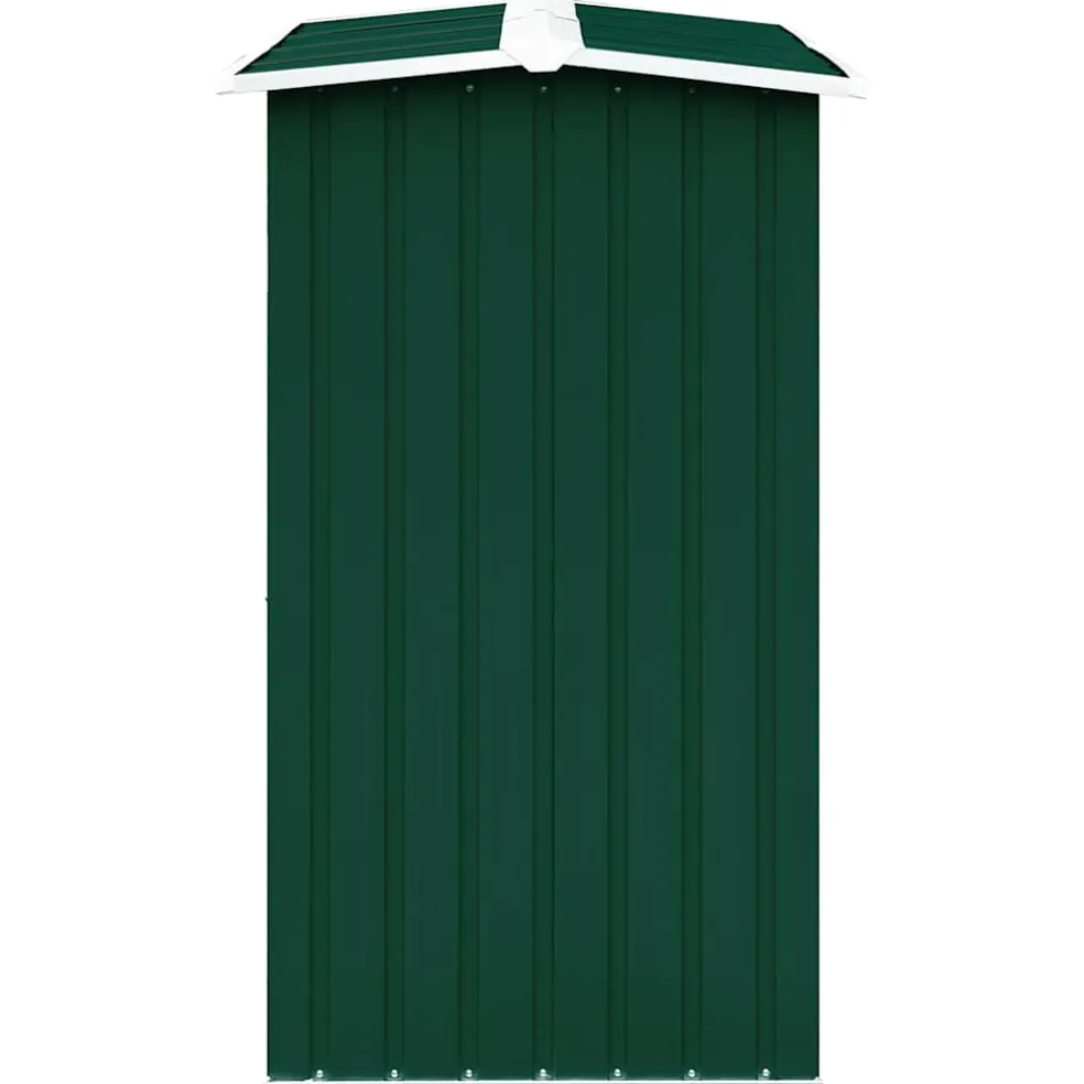 vidaXL Haardhoutschuur 172x91x154 cm gegalvaniseerd staal groen