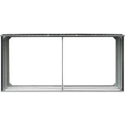 vidaXL Haardhoutschuur 330x92x153 cm gegalvaniseerd staal antraciet