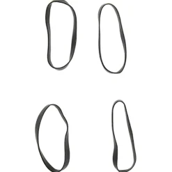 vidaXL Haarelastiekjes paard 500 st silicone zwart