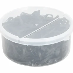 vidaXL Haarelastiekjes paard 500 st silicone zwart