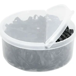 vidaXL Haarelastiekjes paard 500 st silicone zwart