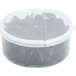 vidaXL Haarelastiekjes paard 500 st silicone zwart