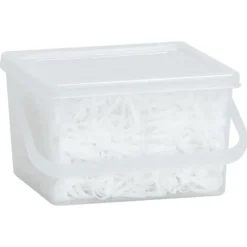 vidaXL Haarelastiekjes paard 2500 st silicone wit