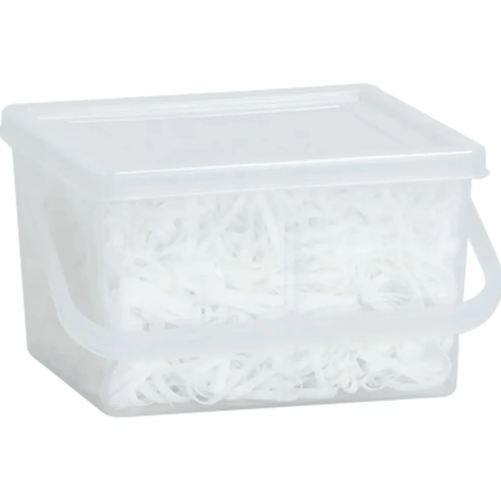 vidaXL Haarelastiekjes paard 2500 st silicone wit