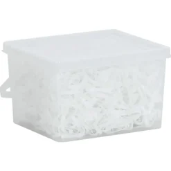 vidaXL Haarelastiekjes paard 2500 st silicone wit