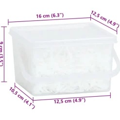 vidaXL Haarelastiekjes paard 2500 st silicone wit