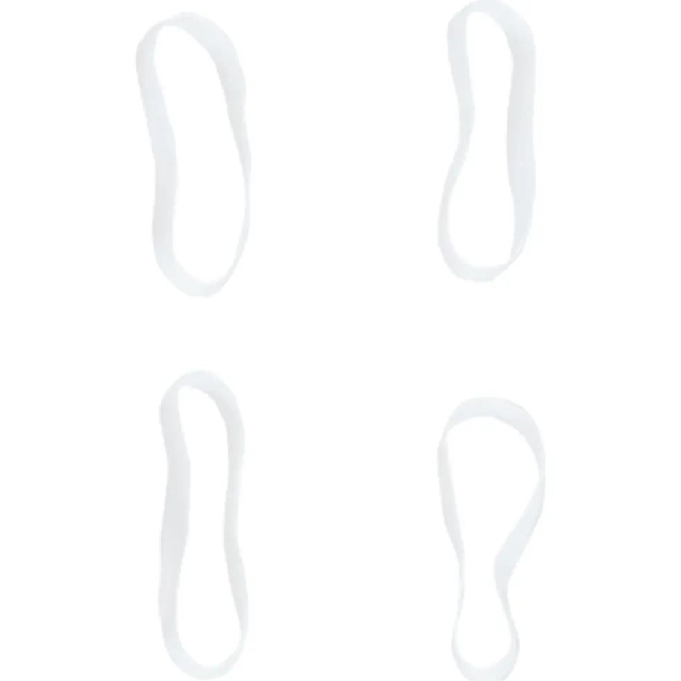 vidaXL Haarelastiekjes paard 2500 st silicone wit