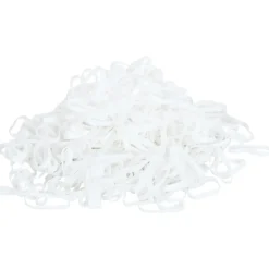 vidaXL Haarelastiekjes paard 2500 st silicone wit