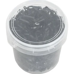 vidaXL Haarelastiekjes paard 1500 st silicone zwart