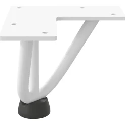 vidaXL Haarnadelpoten voor Salontafel 4 st 10 cm massief staal wit