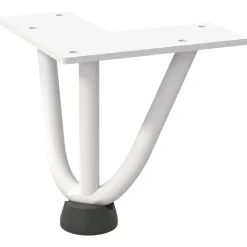 vidaXL Haarnadelpoten voor Salontafel 4 st 10 cm massief staal wit