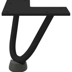 vidaXL Haarnadelpoten voor Salontafel 4 st 10 cm massief staal zwart